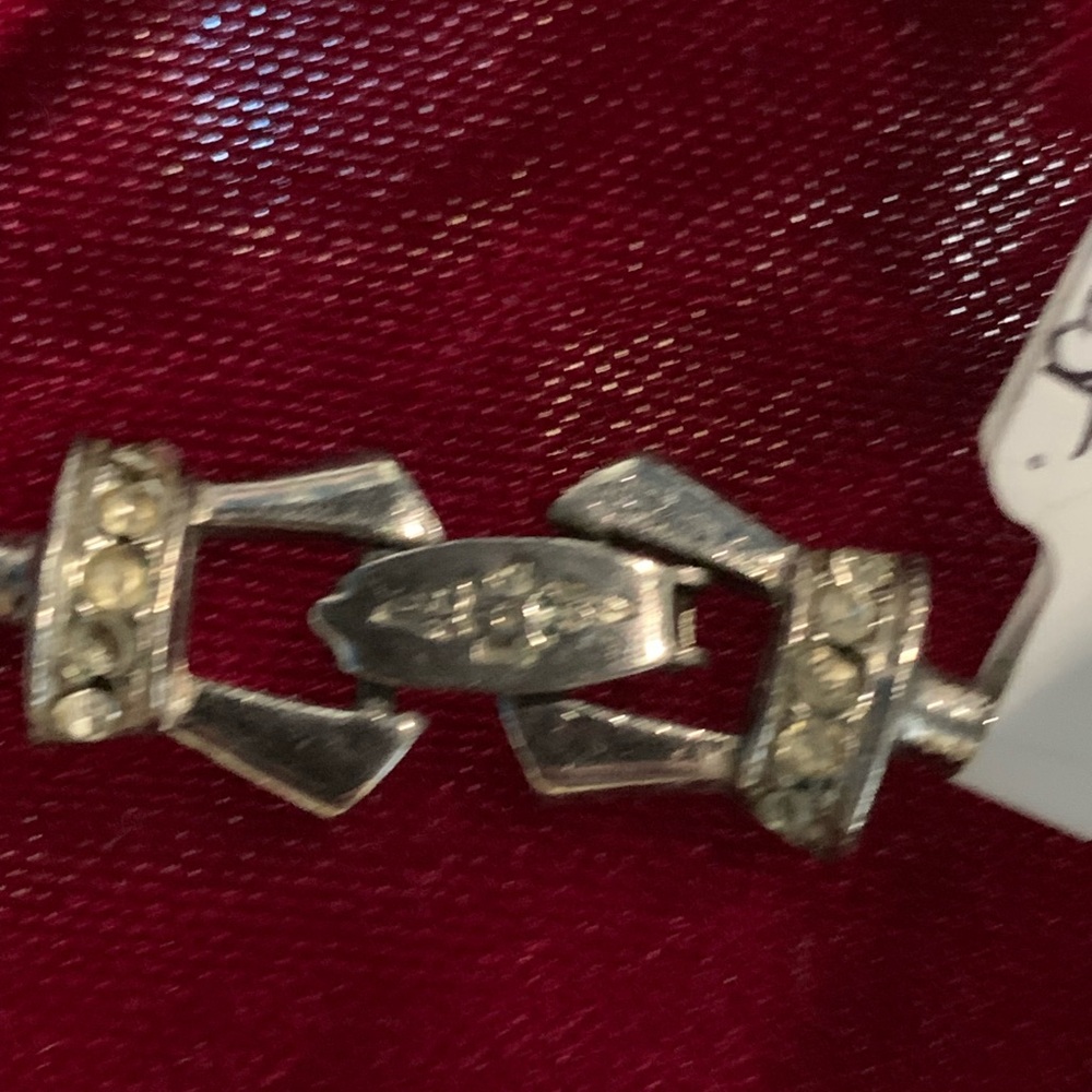 Crystal-Accent Silver Tone Statement Necklace - W… - image 3